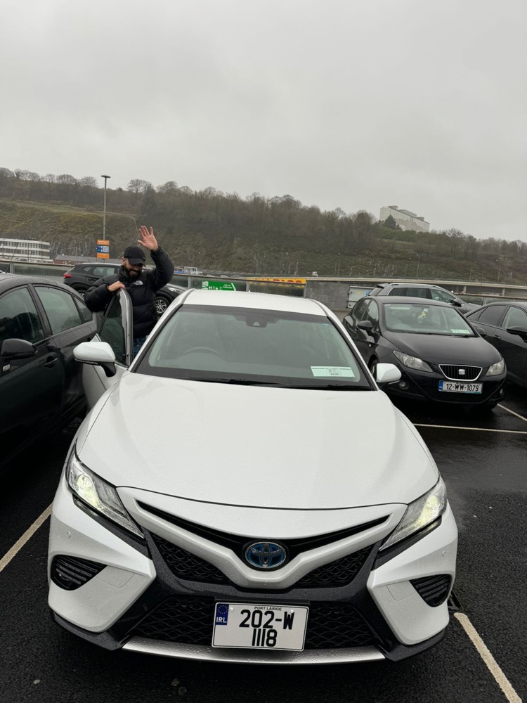 Toyota Camry Hybrid · landed & plated in Waterford