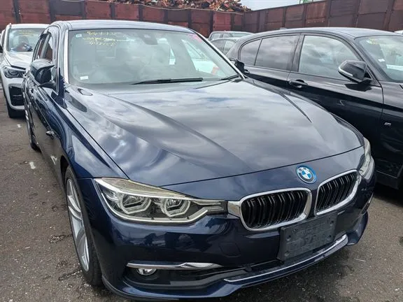 Blue BMW 3 Series bought in Japan