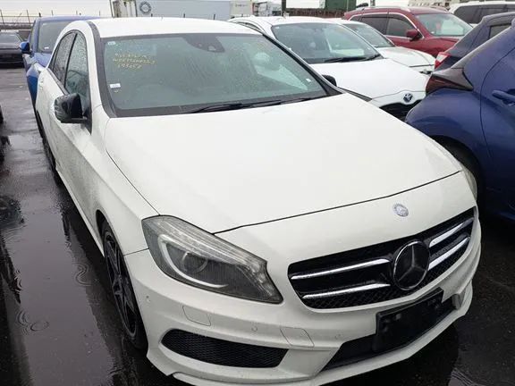 White Mercedes-Benz A-Class bought in Japan