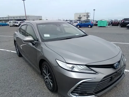 Grey Toyota Camry Hybrid bought in Japan