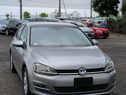 Silver Volkswagen Golf bought in Japan